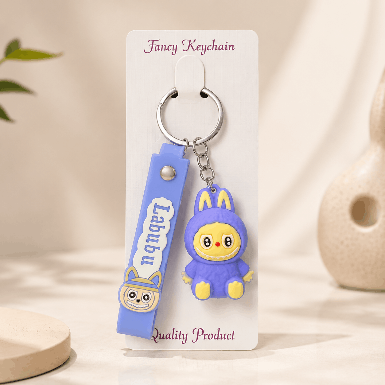 Cute Cartoon Bunny Keychain