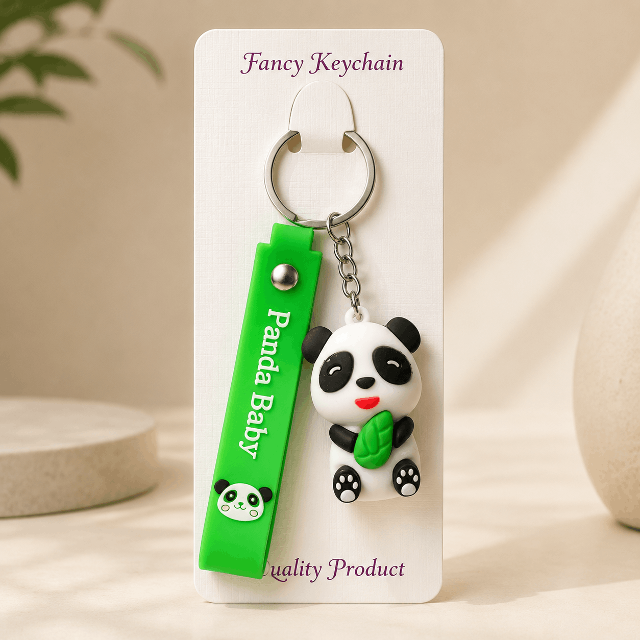 Cute Panda Baby Keychain
