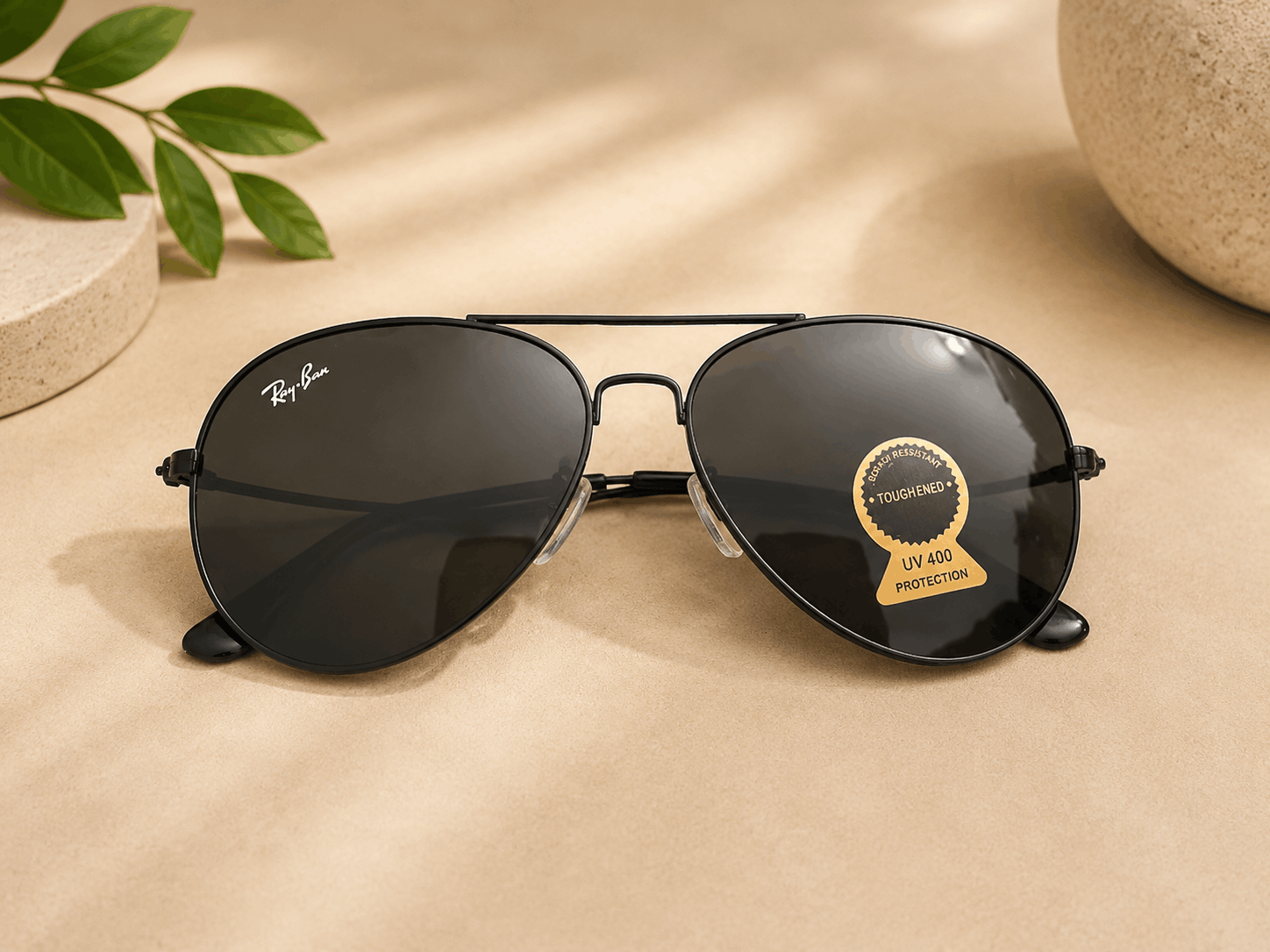 Ray-Ban Black Aviator Sunglasses